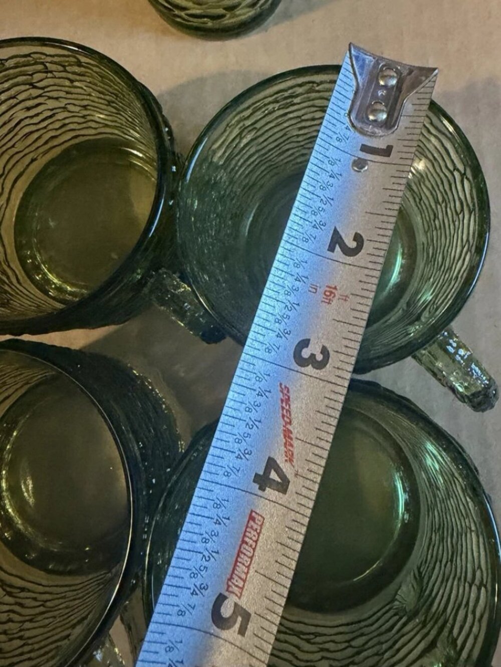 VTG Anchor Hocking Soreno 20pc Luncheon Set - Avocado Green - Picture 10 of 16